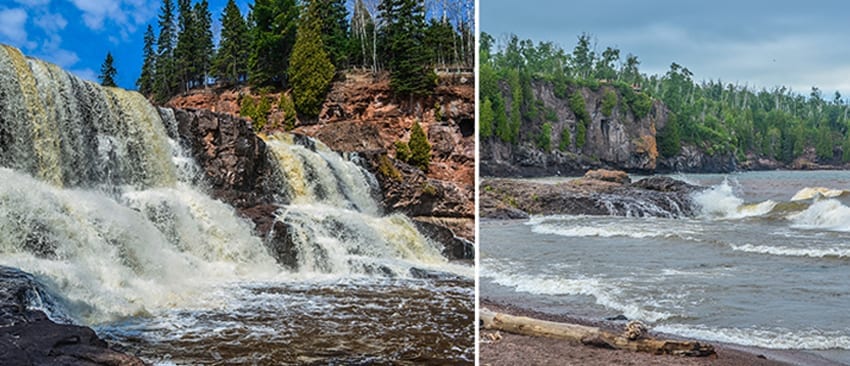 Gooseberry Falls State Park on Minnesota's North Shore of Lake